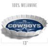 YouTheFan Officially-Licensed NFL Bottlecap Serving Tray – 13” x 13” – Bottle Cap Shaped Tray – 100% Melamine, Dishwasher Safe, BPA Free – Great Fan Gift(Dallas Cowboys)