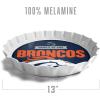 YouTheFan Officially-Licensed NFL Bottlecap Serving Tray – 13” x 13” – Bottle Cap Shaped Tray – 100% Melamine, Dishwasher Safe, BPA Free – Great Fan Gift(Denver Broncos)