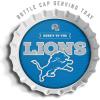 YouTheFan Officially-Licensed NFL Bottlecap Serving Tray – 13” x 13” – Bottle Cap Shaped Tray – 100% Melamine, Dishwasher Safe, BPA Free – Great Fan Gift(Detroit Lions)