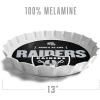 YouTheFan Officially-Licensed NFL Bottlecap Serving Tray – 13” x 13” – Bottle Cap Shaped Tray – 100% Melamine, Dishwasher Safe, BPA Free – Great Fan Gift(Las Vegas Raiders)