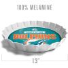 YouTheFan Officially-Licensed NFL Bottlecap Serving Tray – 13” x 13” – Bottle Cap Shaped Tray – 100% Melamine, Dishwasher Safe, BPA Free – Great Fan Gift(Miami Dolphins)