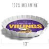 YouTheFan Officially-Licensed NFL Bottlecap Serving Tray – 13” x 13” – Bottle Cap Shaped Tray – 100% Melamine, Dishwasher Safe, BPA Free – Great Fan Gift(Minnesota Vikings)