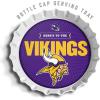YouTheFan Officially-Licensed NFL Bottlecap Serving Tray – 13” x 13” – Bottle Cap Shaped Tray – 100% Melamine, Dishwasher Safe, BPA Free – Great Fan Gift(Minnesota Vikings)