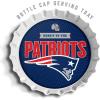 YouTheFan Officially-Licensed NFL Bottlecap Serving Tray – 13” x 13” – Bottle Cap Shaped Tray – 100% Melamine, Dishwasher Safe, BPA Free – Great Fan Gift(New England Patriots)