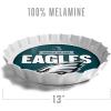 YouTheFan Officially-Licensed NFL Bottlecap Serving Tray – 13” x 13” – Bottle Cap Shaped Tray – 100% Melamine, Dishwasher Safe, BPA Free – Great Fan Gift(Philadelphia Eagles)