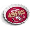 YouTheFan Officially-Licensed NFL Bottlecap Serving Tray – 13” x 13” – Bottle Cap Shaped Tray – 100% Melamine, Dishwasher Safe, BPA Free – Great Fan Gift(San Francisco 49ers)
