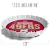 YouTheFan Officially-Licensed NFL Bottlecap Serving Tray – 13” x 13” – Bottle Cap Shaped Tray – 100% Melamine, Dishwasher Safe, BPA Free – Great Fan Gift(San Francisco 49ers)
