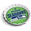 YouTheFan Officially-Licensed NFL Bottlecap Serving Tray – 13” x 13” – Bottle Cap Shaped Tray – 100% Melamine, Dishwasher Safe, BPA Free – Great Fan Gift(Seattle Seahawks)