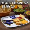 YouTheFan Officially-Licensed NFL Large Party Plate – 10.25” x 10.25” – 100% Melamine, Dishwasher Safe, BPA Free – Fan Gift for Snacks, appetizers and Food(Baltimore Ravens)