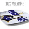 YouTheFan Officially-Licensed NFL Large Party Plate – 10.25” x 10.25” – 100% Melamine, Dishwasher Safe, BPA Free – Fan Gift for Snacks, appetizers and Food(Baltimore Ravens)