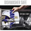 YouTheFan Officially-Licensed NFL Large Party Plate – 10.25” x 10.25” – 100% Melamine, Dishwasher Safe, BPA Free – Fan Gift for Snacks, appetizers and Food(Baltimore Ravens)