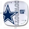 YouTheFan Officially-Licensed NFL Large Party Plate – 10.25” x 10.25” – 100% Melamine, Dishwasher Safe, BPA Free – Fan Gift for Snacks, appetizers and Food(Dallas Cowboys)