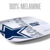 YouTheFan Officially-Licensed NFL Large Party Plate – 10.25” x 10.25” – 100% Melamine, Dishwasher Safe, BPA Free – Fan Gift for Snacks, appetizers and Food(Dallas Cowboys)