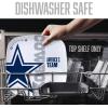 YouTheFan Officially-Licensed NFL Large Party Plate – 10.25” x 10.25” – 100% Melamine, Dishwasher Safe, BPA Free – Fan Gift for Snacks, appetizers and Food(Dallas Cowboys)