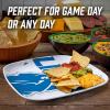YouTheFan Officially-Licensed NFL Large Party Plate – 10.25” x 10.25” – 100% Melamine, Dishwasher Safe, BPA Free – Fan Gift for Snacks, appetizers and Food(Detroit Lions)