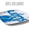 YouTheFan Officially-Licensed NFL Large Party Plate – 10.25” x 10.25” – 100% Melamine, Dishwasher Safe, BPA Free – Fan Gift for Snacks, appetizers and Food(Detroit Lions)