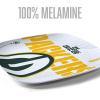 YouTheFan Officially-Licensed NFL Large Party Plate – 10.25” x 10.25” – 100% Melamine, Dishwasher Safe, BPA Free – Fan Gift for Snacks, appetizers and Food(Green Bay Packers)