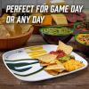 YouTheFan Officially-Licensed NFL Large Party Plate – 10.25” x 10.25” – 100% Melamine, Dishwasher Safe, BPA Free – Fan Gift for Snacks, appetizers and Food(Green Bay Packers)