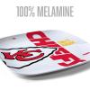YouTheFan Officially-Licensed NFL Large Party Plate – 10.25” x 10.25” – 100% Melamine, Dishwasher Safe, BPA Free – Fan Gift for Snacks, appetizers and Food(Kansas City Chiefs)