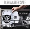 YouTheFan Officially-Licensed NFL Large Party Plate – 10.25” x 10.25” – 100% Melamine, Dishwasher Safe, BPA Free – Fan Gift for Snacks, appetizers and Food(Las Vegas Raiders)