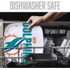 YouTheFan Officially-Licensed NFL Large Party Plate – 10.25” x 10.25” – 100% Melamine, Dishwasher Safe, BPA Free – Fan Gift for Snacks, appetizers and Food(Miami Dolphins)