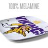 YouTheFan Officially-Licensed NFL Large Party Plate – 10.25” x 10.25” – 100% Melamine, Dishwasher Safe, BPA Free – Fan Gift for Snacks, appetizers and Food(Minnesota Vikings)