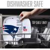YouTheFan Officially-Licensed NFL Large Party Plate – 10.25” x 10.25” – 100% Melamine, Dishwasher Safe, BPA Free – Fan Gift for Snacks, appetizers and Food(New England Patriots)