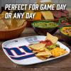 YouTheFan Officially-Licensed NFL Large Party Plate – 10.25” x 10.25” – 100% Melamine, Dishwasher Safe, BPA Free – Fan Gift for Snacks, appetizers and Food(New York Giants)
