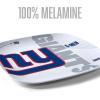 YouTheFan Officially-Licensed NFL Large Party Plate – 10.25” x 10.25” – 100% Melamine, Dishwasher Safe, BPA Free – Fan Gift for Snacks, appetizers and Food(New York Giants)