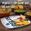 YouTheFan Officially-Licensed NFL Large Party Plate – 10.25” x 10.25” – 100% Melamine, Dishwasher Safe, BPA Free – Fan Gift for Snacks, appetizers and Food(Philadelphia Eagles)