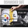 YouTheFan Officially-Licensed NFL Large Party Plate – 10.25” x 10.25” – 100% Melamine, Dishwasher Safe, BPA Free – Fan Gift for Snacks, appetizers and Food(Pittsburgh Steelers)