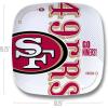 YouTheFan Officially-Licensed NFL Large Party Plate – 10.25” x 10.25” – 100% Melamine, Dishwasher Safe, BPA Free – Fan Gift for Snacks, appetizers and Food(San Francisco 49ers)