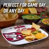 YouTheFan Officially-Licensed NFL Large Party Plate – 10.25” x 10.25” – 100% Melamine, Dishwasher Safe, BPA Free – Fan Gift for Snacks, appetizers and Food(San Francisco 49ers)