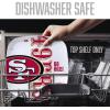 YouTheFan Officially-Licensed NFL Large Party Plate – 10.25” x 10.25” – 100% Melamine, Dishwasher Safe, BPA Free – Fan Gift for Snacks, appetizers and Food(San Francisco 49ers)