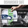 YouTheFan Officially-Licensed NFL Large Party Plate – 10.25” x 10.25” – 100% Melamine, Dishwasher Safe, BPA Free – Fan Gift for Snacks, appetizers and Food(Seattle Seahawks)
