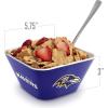 YouTheFan Officially-licensed NFL Small Snack Bowl – 100% Melamine, dishwasher safe, BPA free – Fan gift for snacks, appetizers and other small bites(Baltimore Ravens)