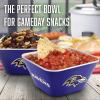 YouTheFan Officially-licensed NFL Small Snack Bowl – 100% Melamine, dishwasher safe, BPA free – Fan gift for snacks, appetizers and other small bites(Baltimore Ravens)