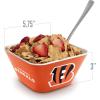YouTheFan Officially-licensed NFL Small Snack Bowl – 100% Melamine, dishwasher safe, BPA free – Fan gift for snacks, appetizers and other small bites(Cincinnati Bengals)