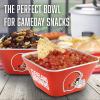 YouTheFan Officially-licensed NFL Small Snack Bowl – 100% Melamine, dishwasher safe, BPA free – Fan gift for snacks, appetizers and other small bites(Cleveland Browns)