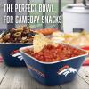 YouTheFan Officially-licensed NFL Small Snack Bowl – 100% Melamine, dishwasher safe, BPA free – Fan gift for snacks, appetizers and other small bites(Denver Broncos)