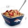 YouTheFan Officially-licensed NFL Small Snack Bowl – 100% Melamine, dishwasher safe, BPA free – Fan gift for snacks, appetizers and other small bites(Denver Broncos)