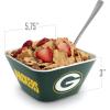 YouTheFan Officially-licensed NFL Small Snack Bowl – 100% Melamine, dishwasher safe, BPA free – Fan gift for snacks, appetizers and other small bites(Green Bay Packers)