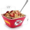 YouTheFan Officially-licensed NFL Small Snack Bowl – 100% Melamine, dishwasher safe, BPA free – Fan gift for snacks, appetizers and other small bites(Kansas City Chiefs)