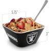 YouTheFan Officially-licensed NFL Small Snack Bowl – 100% Melamine, dishwasher safe, BPA free – Fan gift for snacks, appetizers and other small bites(Las Vegas Raiders)