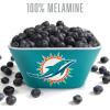 YouTheFan Officially-licensed NFL Small Snack Bowl – 100% Melamine, dishwasher safe, BPA free – Fan gift for snacks, appetizers and other small bites(Miami Dolphins)