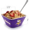 YouTheFan Officially-licensed NFL Small Snack Bowl – 100% Melamine, dishwasher safe, BPA free – Fan gift for snacks, appetizers and other small bites(Minnesota Vikings)