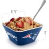 YouTheFan Officially-licensed NFL Small Snack Bowl – 100% Melamine, dishwasher safe, BPA free – Fan gift for snacks, appetizers and other small bites(New England Patriots)