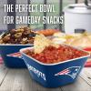 YouTheFan Officially-licensed NFL Small Snack Bowl – 100% Melamine, dishwasher safe, BPA free – Fan gift for snacks, appetizers and other small bites(New England Patriots)