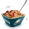 YouTheFan Officially-licensed NFL Small Snack Bowl – 100% Melamine, dishwasher safe, BPA free – Fan gift for snacks, appetizers and other small bites(Philadelphia Eagles)