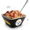 YouTheFan Officially-licensed NFL Small Snack Bowl – 100% Melamine, dishwasher safe, BPA free – Fan gift for snacks, appetizers and other small bites(Pittsburgh Steelers)
